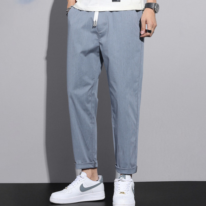 AHLSENTOP™ Sommerliche lockere Herren-Freizeithose aus Eisseide