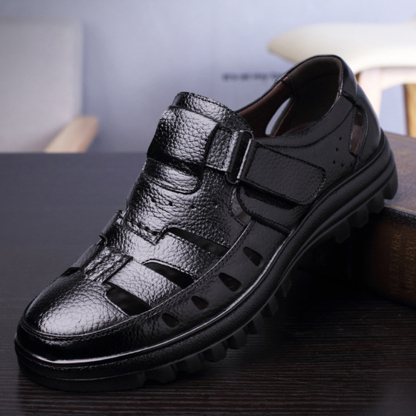 Ahlsentop Herren-Sneaker aus Skelettleder mit Klettverschluss