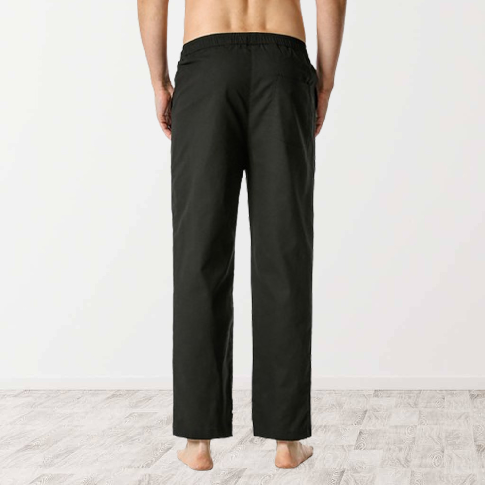 Ahlsentop™ Neue einfarbige, mittelhohe, gerade Nine-Point-Hose für Herren
