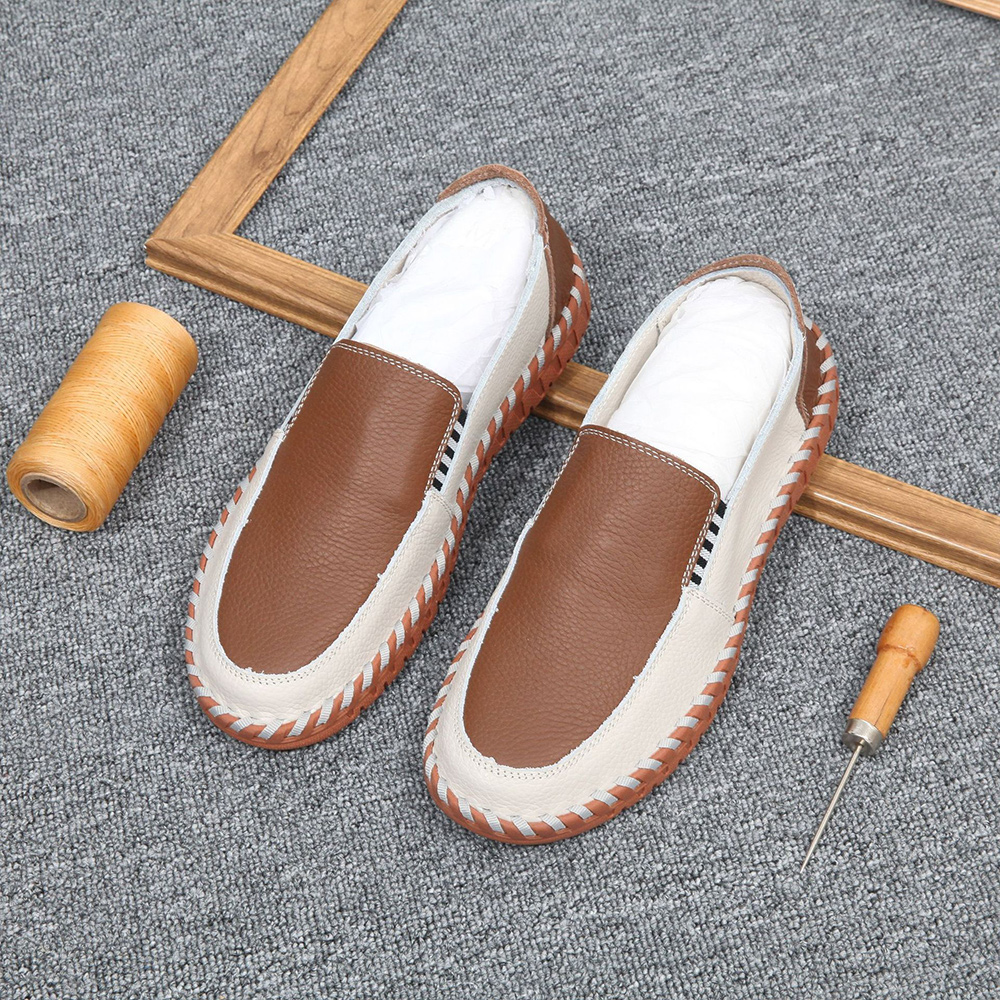 AHLSENTOP  Handgenähte Leder-Loafer für Herren