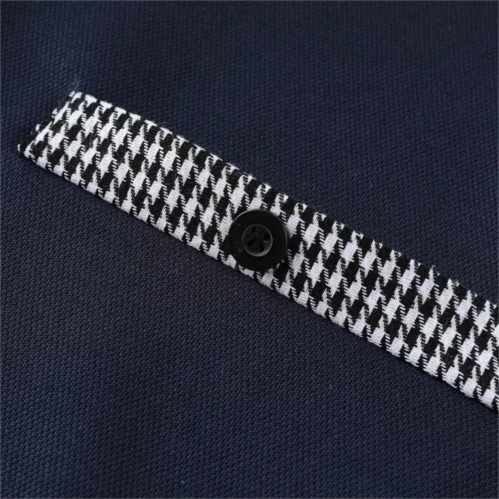 AHLSENTOP Kurzärmliges Herren-Poloshirt mit kariertem Revers