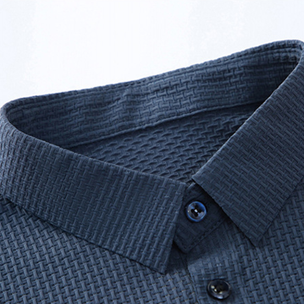 AHLSENTOP™ Lässiges Jacquard-Revers-Poloshirt für Herren