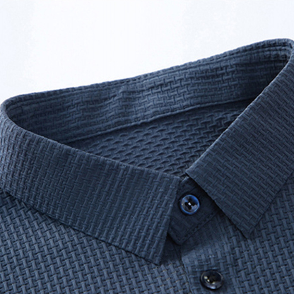 AHLSENTOP™ Lässiges Jacquard-Revers-Poloshirt für Herren