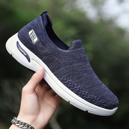 AHLSENTOP Herren-Slip-on-Sneaker aus Fliegenstrick für Frühling und Sommer