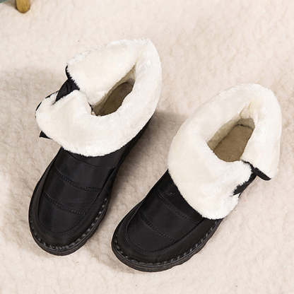 Ahlsentop Wasserdichte Damen-Schneestiefel mit Klettverschluss