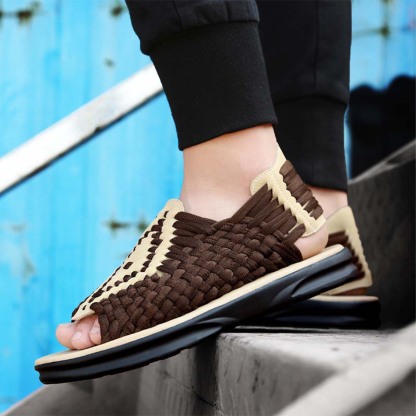 Ahlsentop Neue atmungsaktive gewebte Strandsandalen für Herren