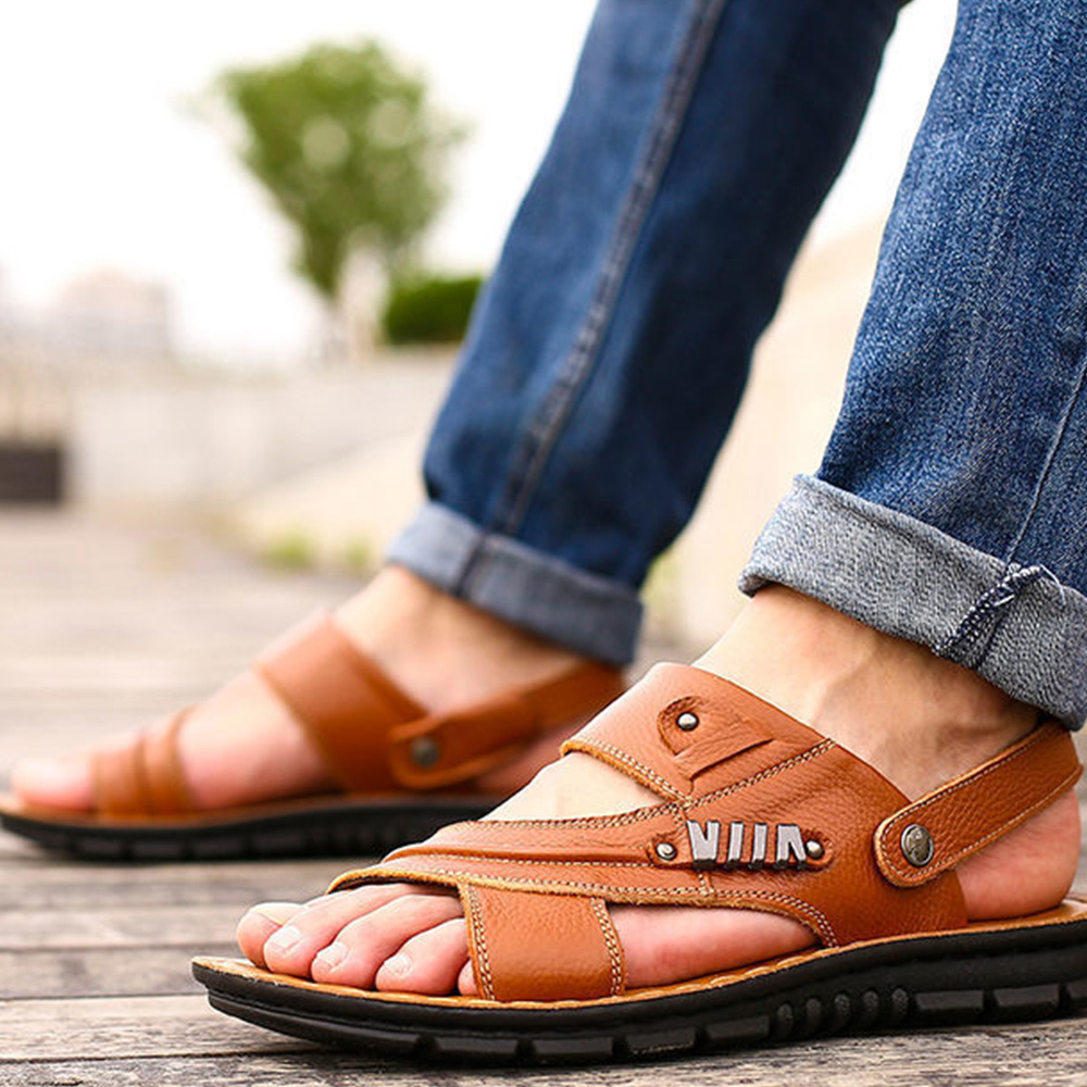 Ahlsentop Sommer neue Mode Herren Oxford Bottom Casual Sandalen