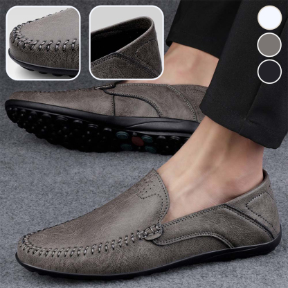 Ahlsentop Neue Slip-On-Freizeitschuhe aus Leder für Herren