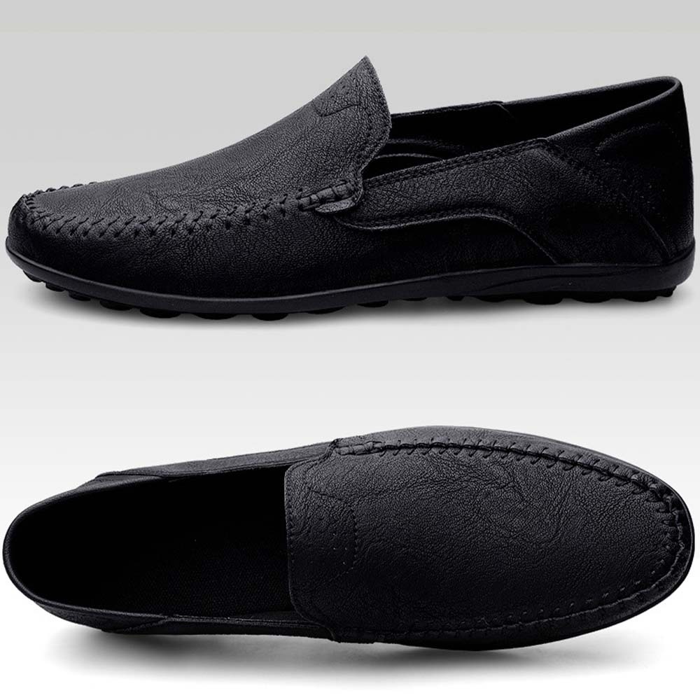 Ahlsentop Neue Slip-On-Freizeitschuhe aus Leder für Herren