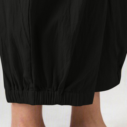 AHLSENTOP Neunte Hose mit hoher Taille und weitem Bein für Damen