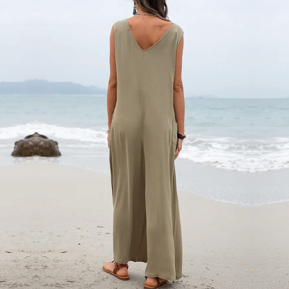 AHLSENTOP™ Ärmelloser, lockerer Sommer-Overall für Damen