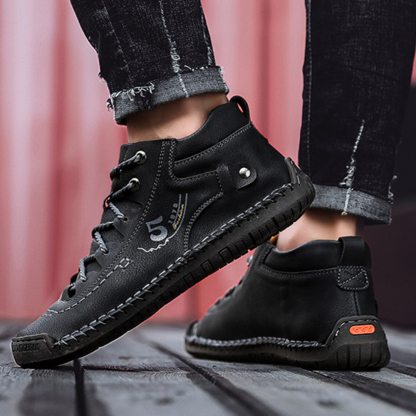 Ahlsentop Handgenähte britische Freizeitstiefel für Herren im Herbst