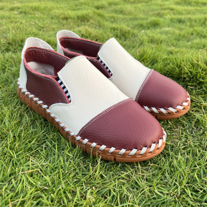 Ahlsentop Handgefertigte Herren-Slipper aus Leder