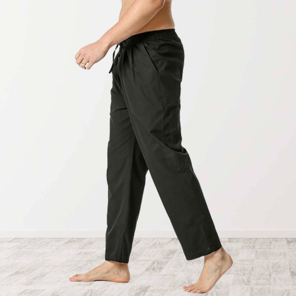 Ahlsentop™ Neue einfarbige, mittelhohe, gerade Nine-Point-Hose für Herren