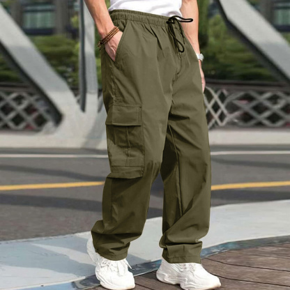 AHLSENTOP Neue lässige gerade Hose für Herren im Sommer
