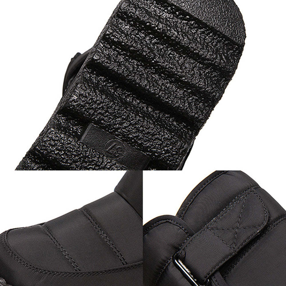 Ahlsentop Wasserdichte Damen-Schneestiefel mit Klettverschluss