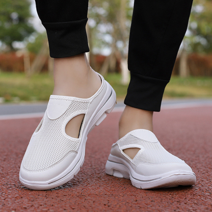 Ahlsentop Sommer neue lässige Mesh-Half-Drag-Sandalen