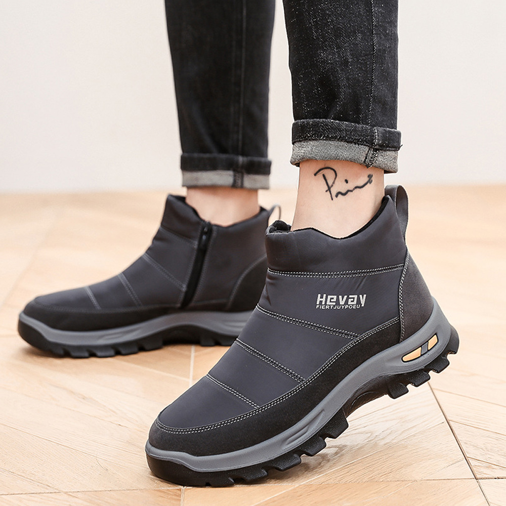 AHLSENTOP Warme und dicke rutschfeste Winterschuhe für Herren