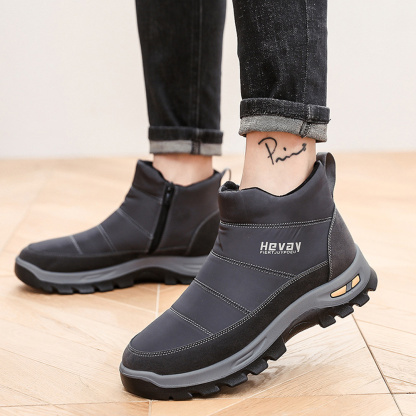 AHLSENTOP Warme und dicke rutschfeste Winterschuhe für Herren