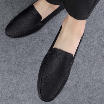 Ahlsentop Neue Slip-On-Freizeitschuhe aus Leder für Herren