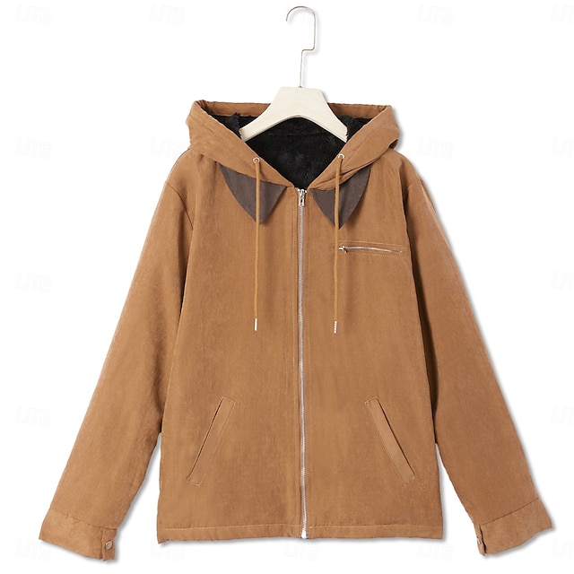 Herren Kapuzenjacke im einfachen, retro Streetstyle
