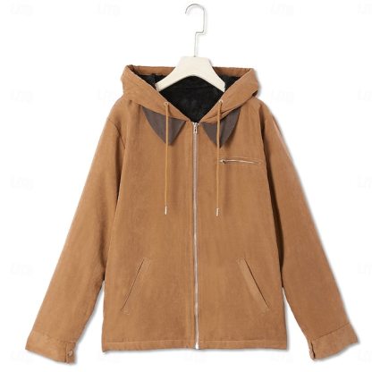 Herren Kapuzenjacke im einfachen, retro Streetstyle
