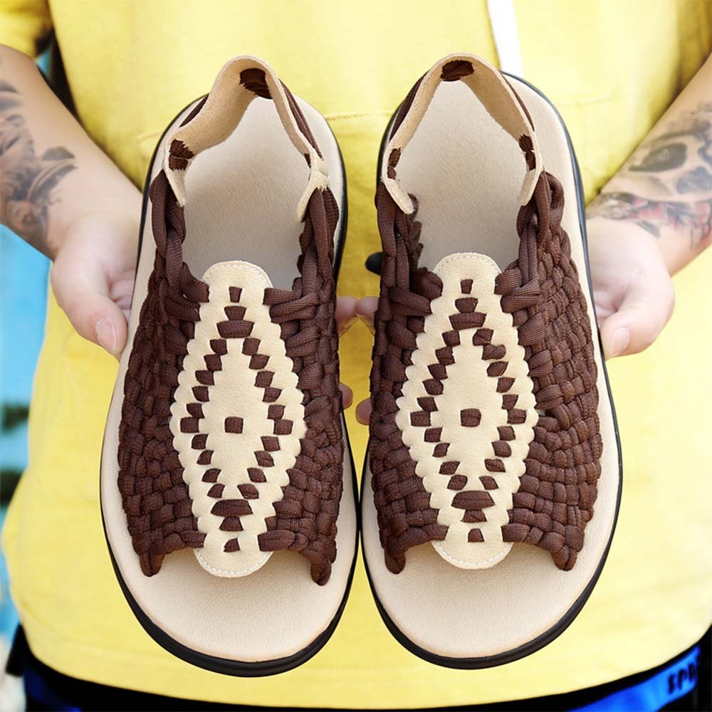 Ahlsentop Neue atmungsaktive gewebte Strandsandalen für Herren