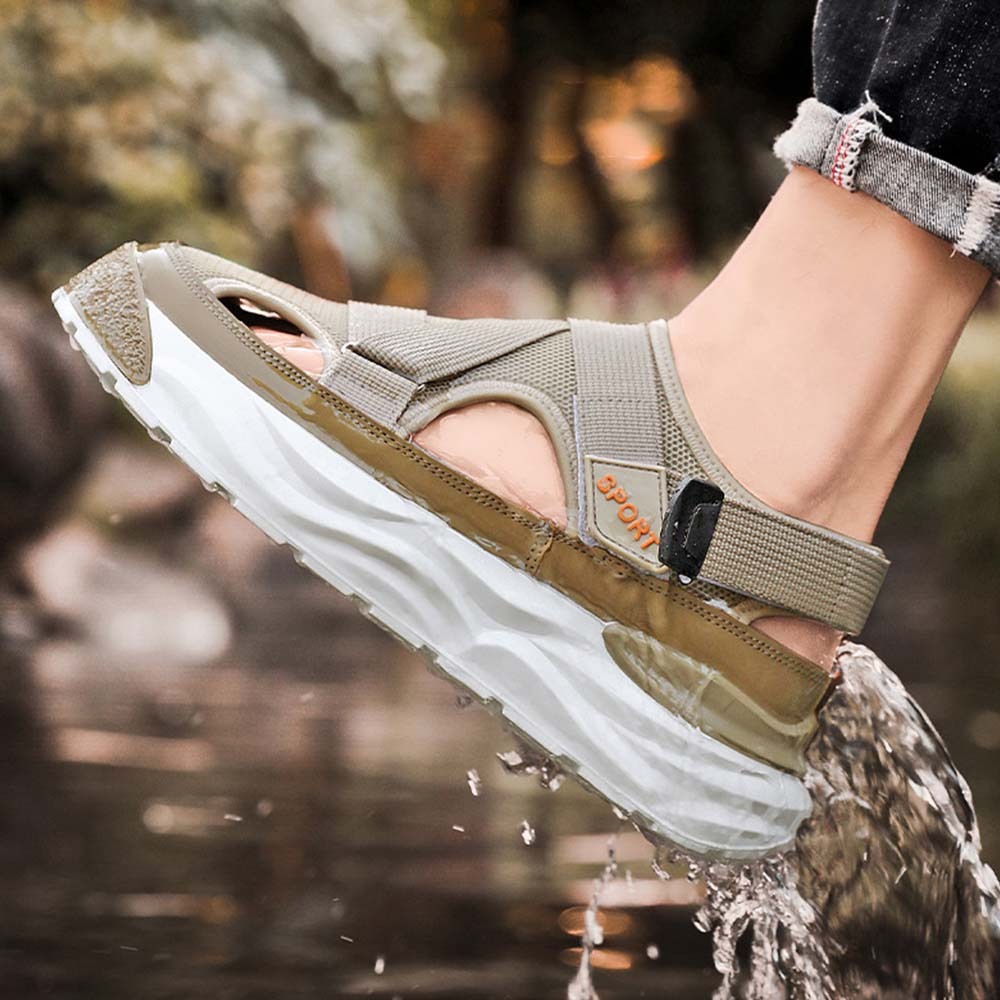 Ahlsentop Atmungsaktive Sportsandalen aus Mesh für Herren