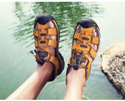 Ahlsentop® AirFlow – Ergonomische Schmerzlinderungs-Herrensandalen