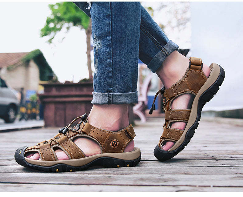 Ahlsentop® AirFlow – Ergonomische Schmerzlinderungs-Herrensandalen