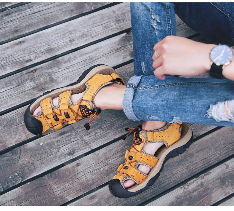 Ahlsentop® AirFlow – Ergonomische Schmerzlinderungs-Herrensandalen