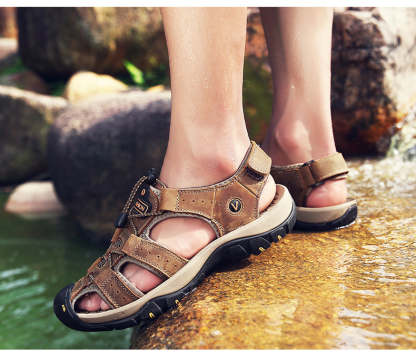 Ahlsentop® AirFlow – Ergonomische Schmerzlinderungs-Herrensandalen