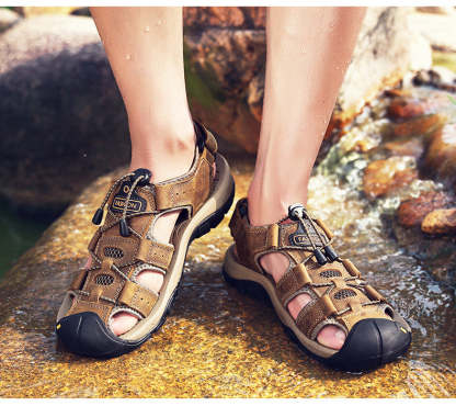 Ahlsentop® AirFlow – Ergonomische Schmerzlinderungs-Herrensandalen