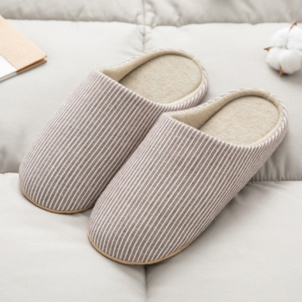 Unisex Winter Indoor Soft Sole Mute Rutschfeste Baumwollhausschuhe