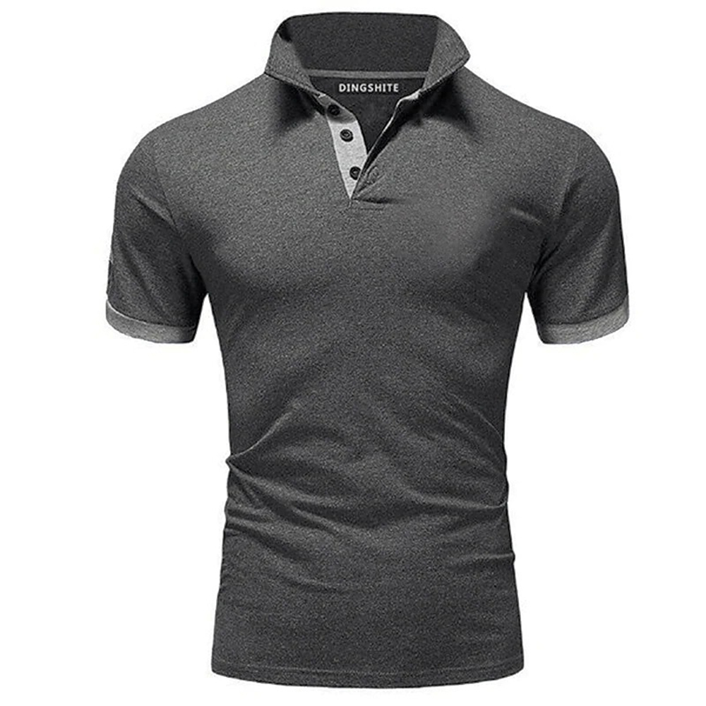 AHLSENTOP™ Neues schmal geschnittenes Herren-Poloshirt mit Kontrastnähten