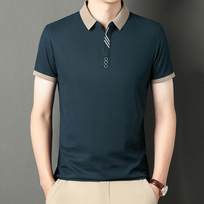 Ahlsentop™ Sommer-Herren-Casual-Business-Revers-Kurzarm-Poloshirt