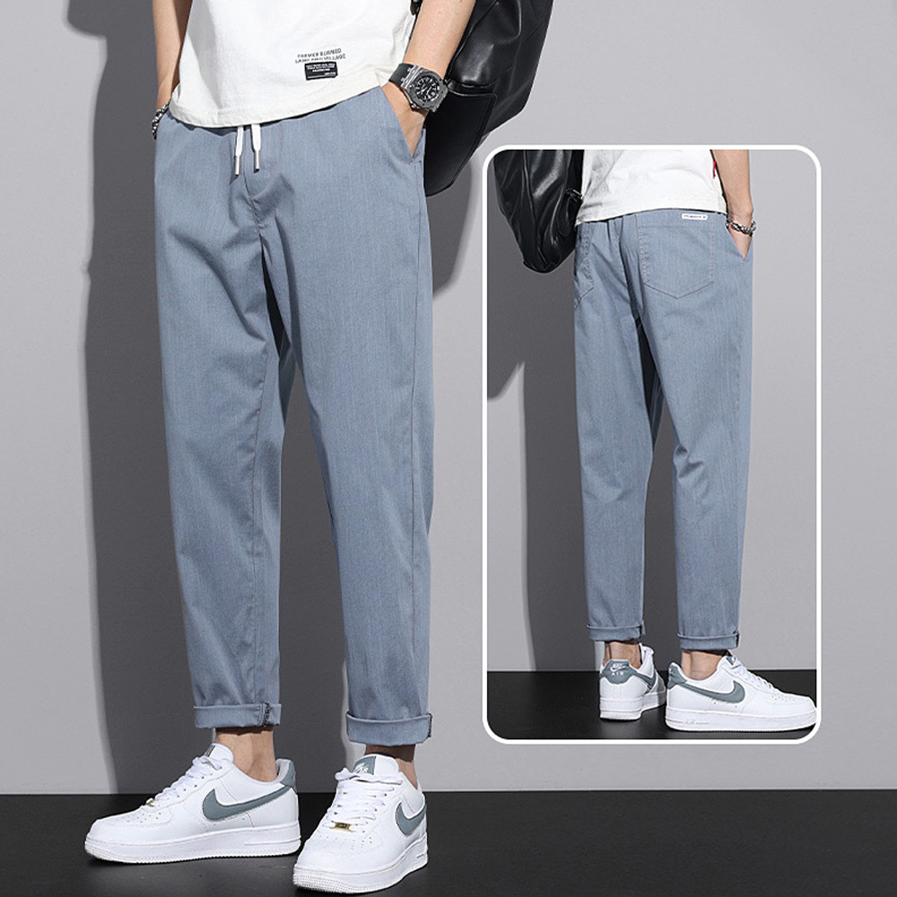 AHLSENTOP™ Sommerliche lockere Herren-Freizeithose aus Eisseide