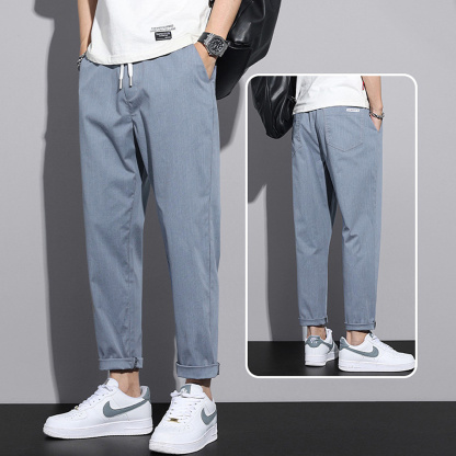 AHLSENTOP™ Sommerliche lockere Herren-Freizeithose aus Eisseide