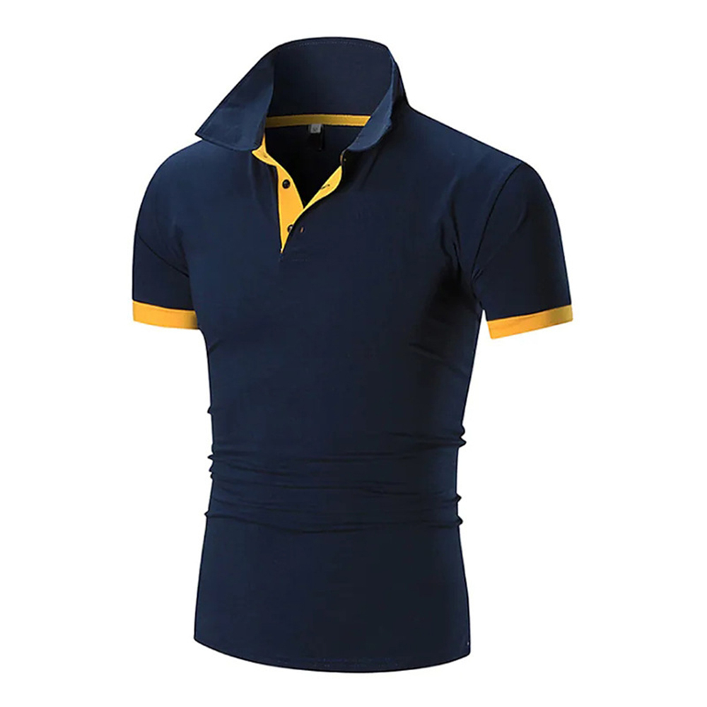 AHLSENTOP™ Neues schmal geschnittenes Herren-Poloshirt mit Kontrastnähten