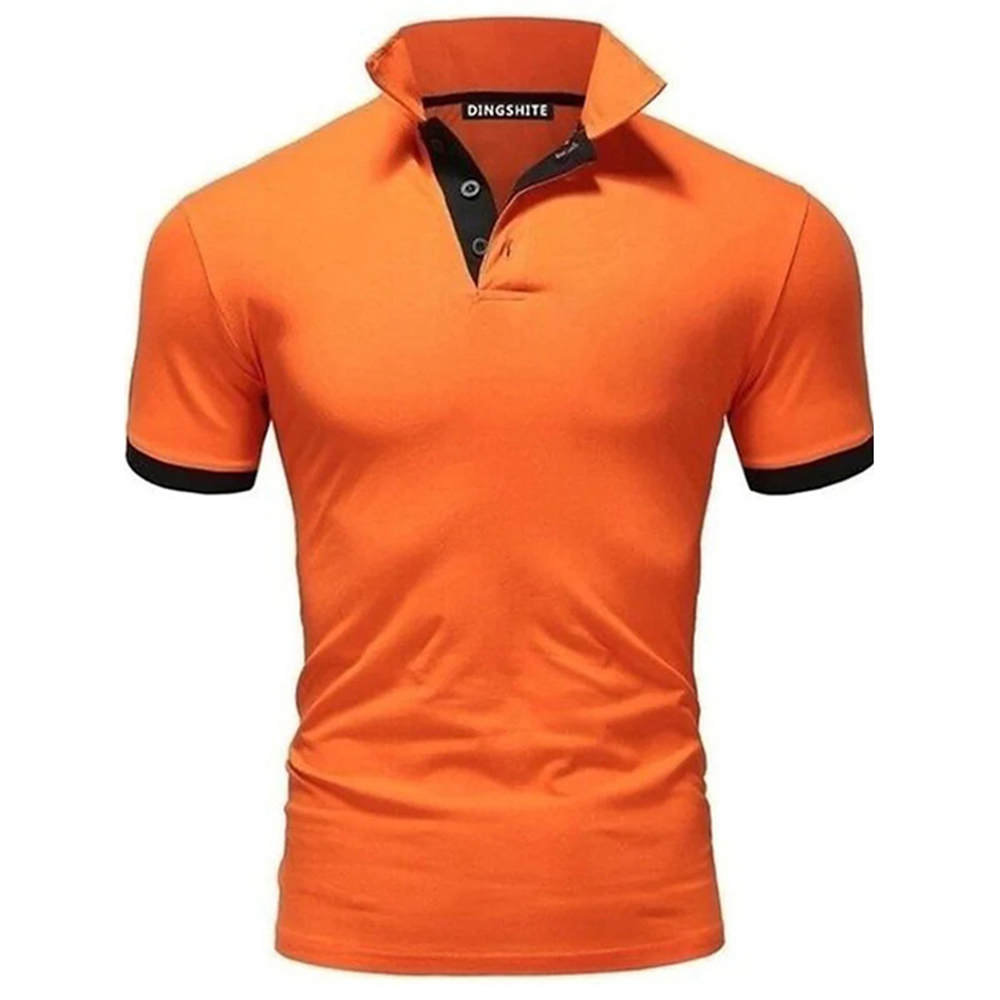 AHLSENTOP™ Neues schmal geschnittenes Herren-Poloshirt mit Kontrastnähten