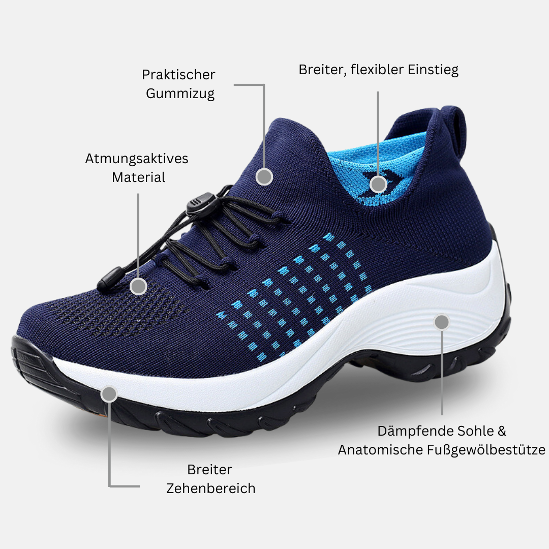 Ahlsentop® Inara - Ergonomischer & leichter Schmerzlinderungs-Sneaker mit Gummizug