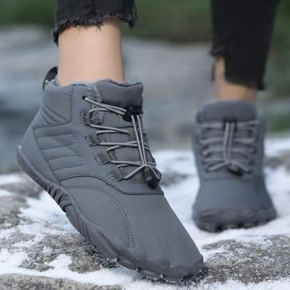 Ahlsentop Neue Outdoor-Fünf-Finger-Schneestiefel, rutschfeste Fleece-Baumwollschuhe