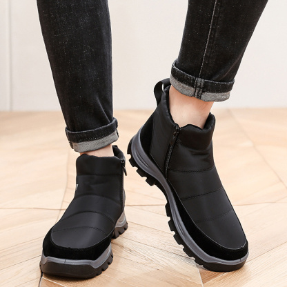 AHLSENTOP Warme und dicke rutschfeste Winterschuhe für Herren