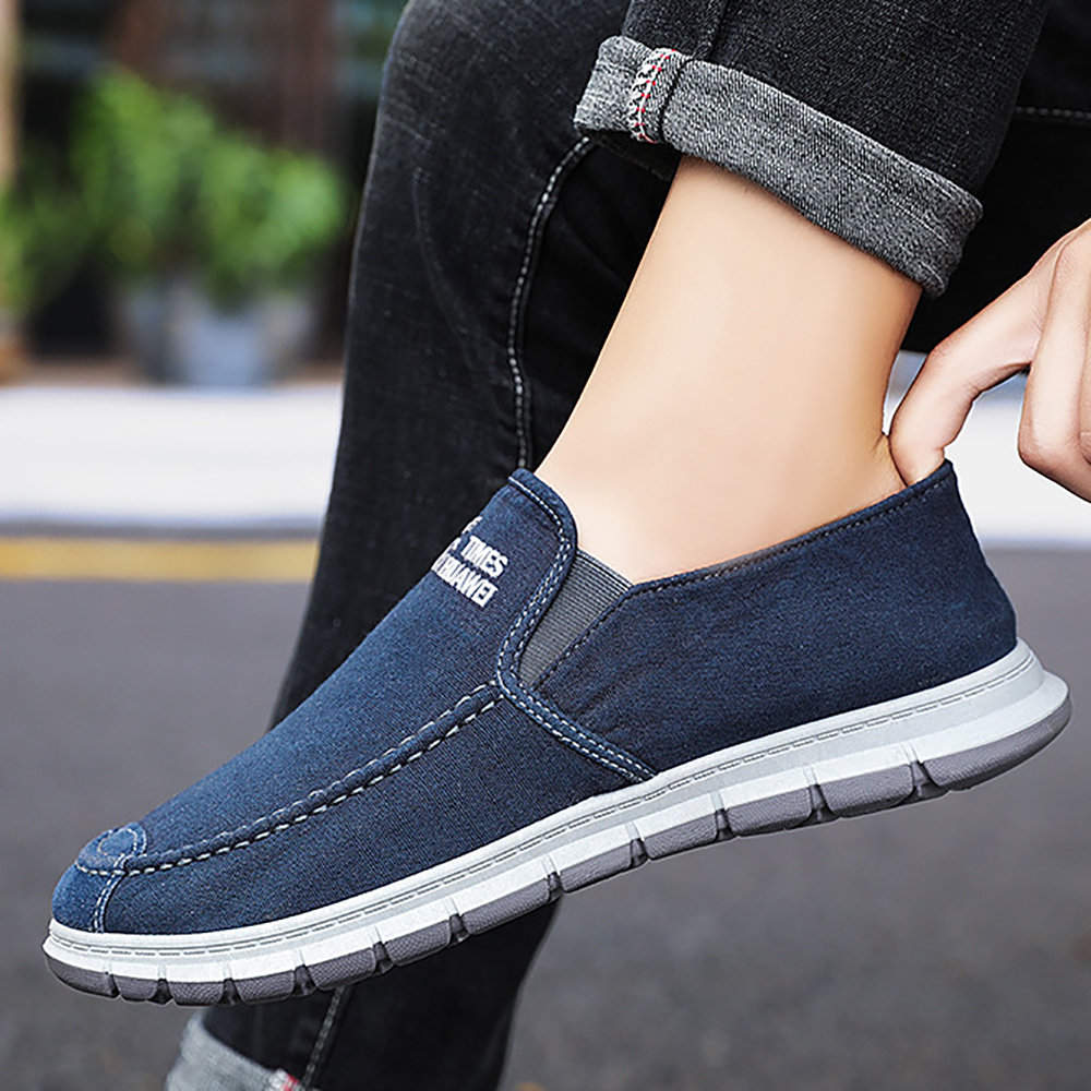 Ahlsentop 2024 Neue lässige, atmungsaktive Slip-On-Leinwandschuhe für Herren