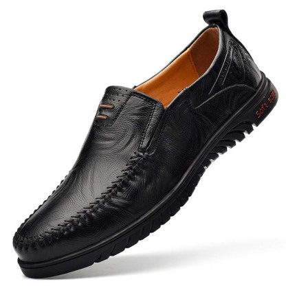 Ahlsentop Bequeme, atmungsaktive Freizeit-Lederschuhe für Herren