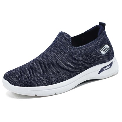 AHLSENTOP Herren-Slip-on-Sneaker aus Fliegenstrick für Frühling und Sommer
