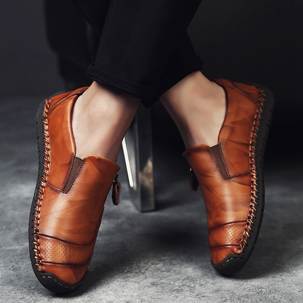 AHLSENTOP Herren-Freizeitschuhe für Frühling und Sommer mit seitlichem Reißverschluss
