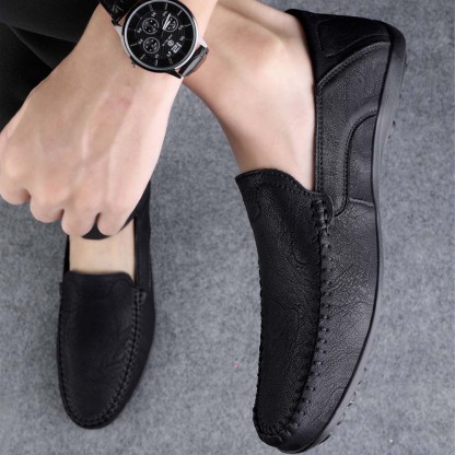 Ahlsentop Neue Slip-On-Freizeitschuhe aus Leder für Herren
