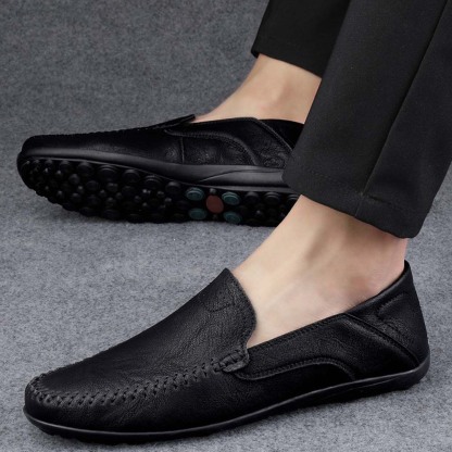 Ahlsentop Neue Slip-On-Freizeitschuhe aus Leder für Herren