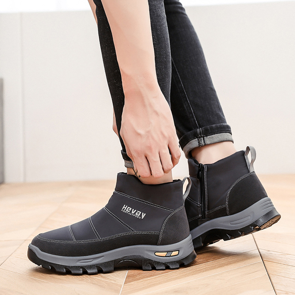 AHLSENTOP Warme und dicke rutschfeste Winterschuhe für Herren